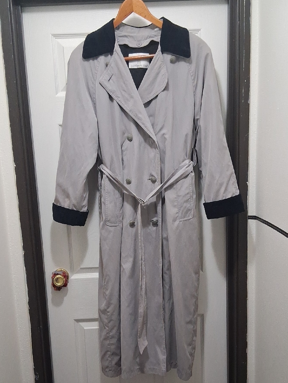Y2k London Fog Grey Trench Coat W/Removable Liner